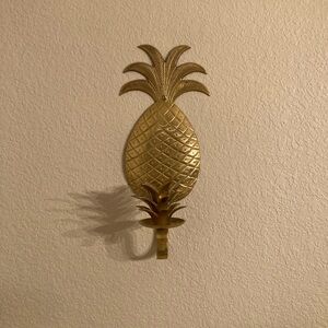 Gold Pineapple Wall Hook